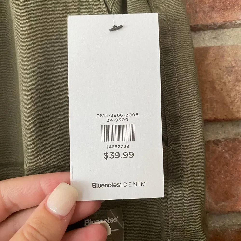 Bluenotes Slim Jogger Military Olive Green Size XL